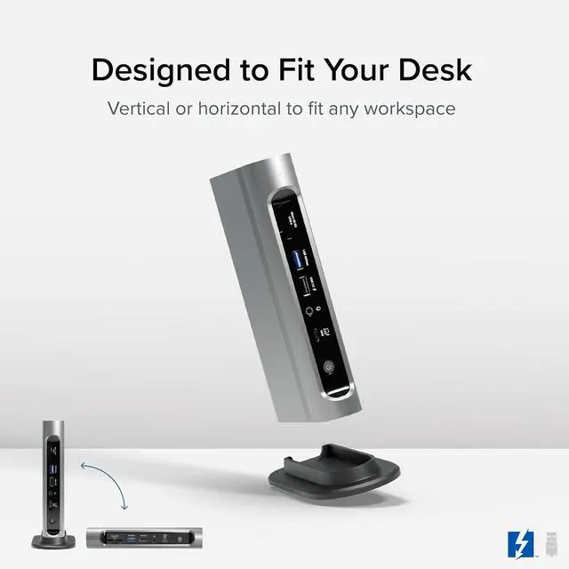 Alt view image 6 of 7 - Plugable 16-in-1 Thunderbolt 4 Dock Dual 4K Monitors for M4/M5 MacBook Air/Pro, 100W Charging, 2X HDMI, 2X DisplayPort, 2.5G Ethernet, 7X USB, MicroSD/SD Card Reader, Windows & USB4 Compatible