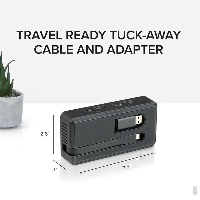 Alt view image 6 of 7 - Plugable 4K DisplayPort and HDMI Dual Monitor Adapter for USB 3.0 and USB-C, Compatible with Windows