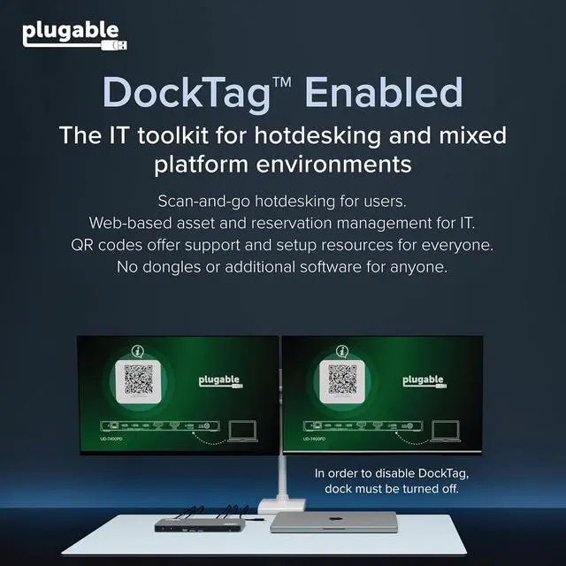 Alt view image 5 of 7 - Plugable USB C Docking Station 5 Monitors, 140W DisplayLink Dock Connects up to Five 4K Displays for MacBook Windows Thunderbolt 4 Laptops, 2X HDMI, 3X USBC 2.5Gbps Ethernet, Driver Required DL7400