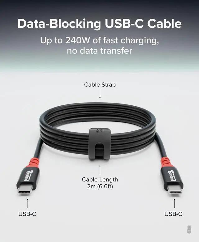 Alt view image 7 of 7 - Plugable Ultimate USB-C Charging Bundle | 10-Port Charging Station with PriorityShare, 140W GaN Charger, 240W USB-C Cable & 2X 5-Pack 6in Charging Cables