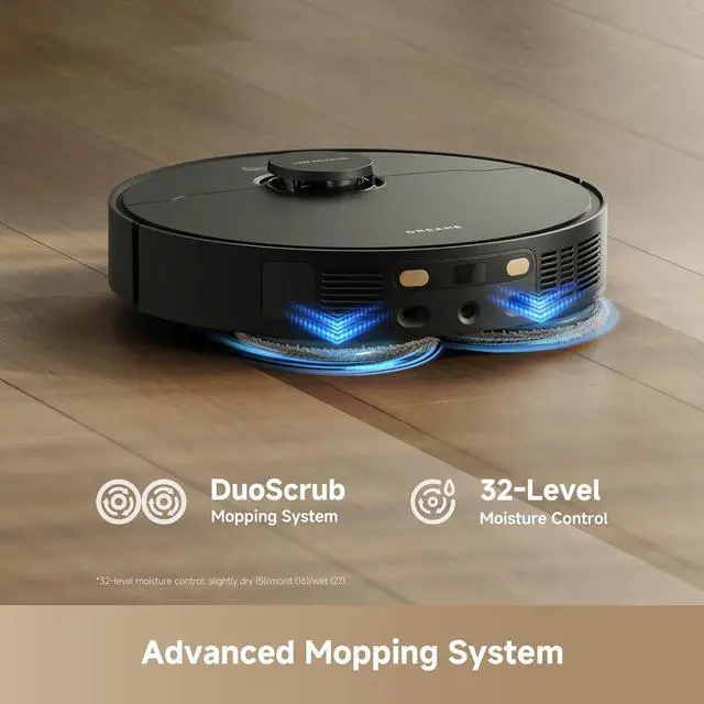 Alt view image 6 of 7 - DREAME L40 Ultra Gen 2 Robot Vacuum and Mop with 25,000Pa Suction, Extendable Side Brush and Mop, All-in-One Self-Emptying & Cleaning Dock, Voice & App Control, Black