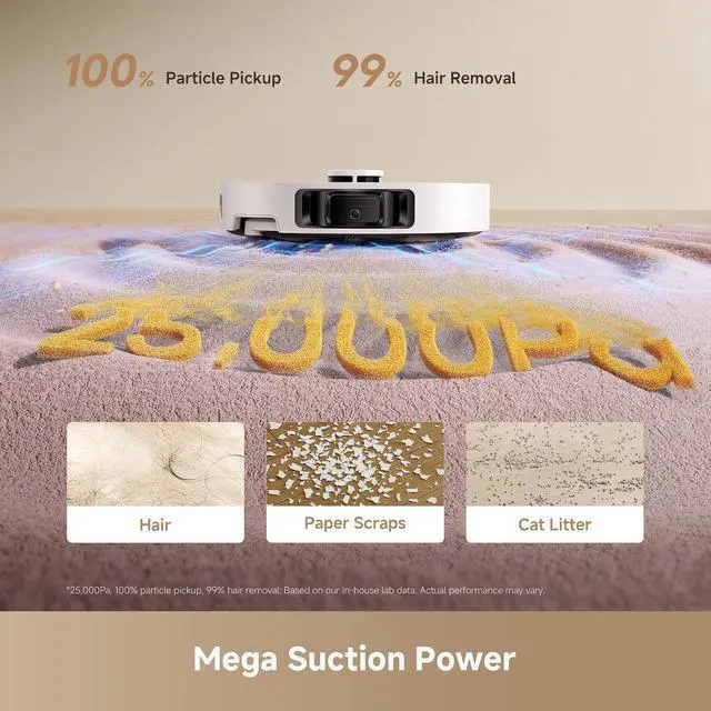 Alt view image 2 of 7 - DREAME L40 Ultra Gen 2 Robot Vacuum Cleaner (White) and Dust Bags (3pcs)