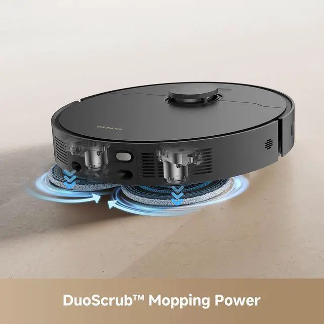 Alt view image 3 of 7 - DREAME L40s Ultra CE Robot Vacuum Cleaner (Black) and Mop Pads (4pcs)
