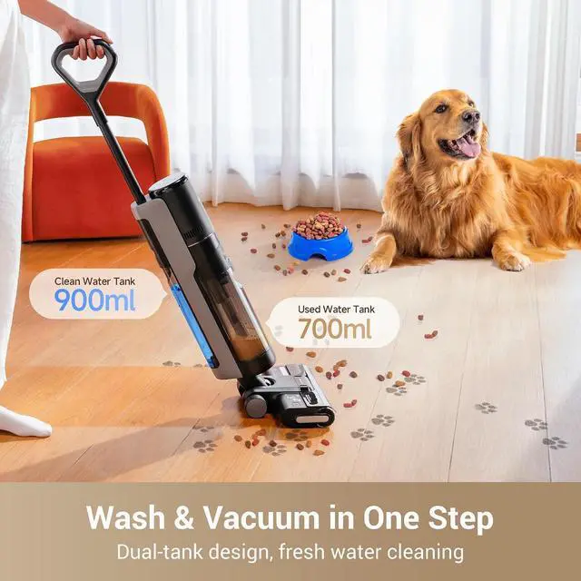 Alt view image 3 of 7 - DREAME G10 Pro Wet Dry Vacuum Mop, Vacuum and Mop All in One with Auto Self-Cleaning, Floor Cleaner Machine for Hard Floor, 35 Mins Runtime, Edge Cleaning, Self-Propelled Vacuum Mop Combo