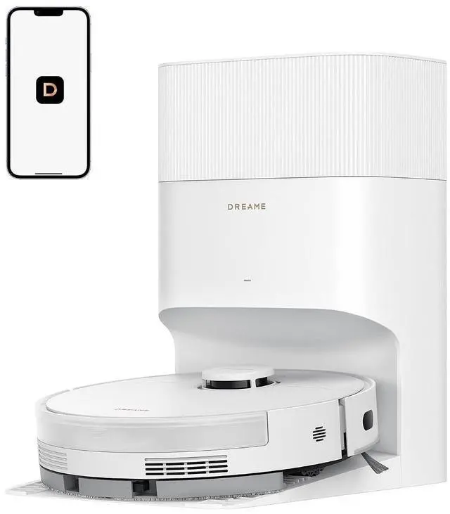 Main image of DREAME D20 Plus Robot Vacuum and Mop, 13,000Pa Suction, Self-Emptying with 5L Dust Bag, DuoBrush for Pet Hair, LDS Mapping, App & Voice Control, 5200mAh Battery, Ideal for Hard Floors & Carpets