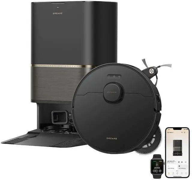 Main image of DREAME L60 Ultra PE Robot Vacuum and Mop, 30,000Pa Suction, Self-Cleaning,Corner-to-Edge Deep Cleaning, Detangling Brush, Obstacle Avoidance and 360° Navigation, Black