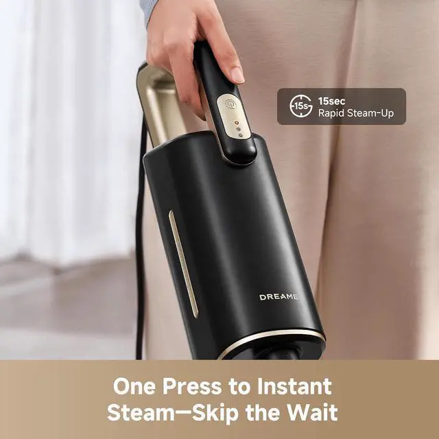 Alt view image 7 of 7 - DREAME SH10 Steam Mop with Detachable Handheld Steamer, 13-in-1 Portable Steam Cleaner, 3.8 lbs Lightweight Body, 15sec Steam-Up, 212 Steam Cleaning, 350ml Water Tank, Steam Safety System