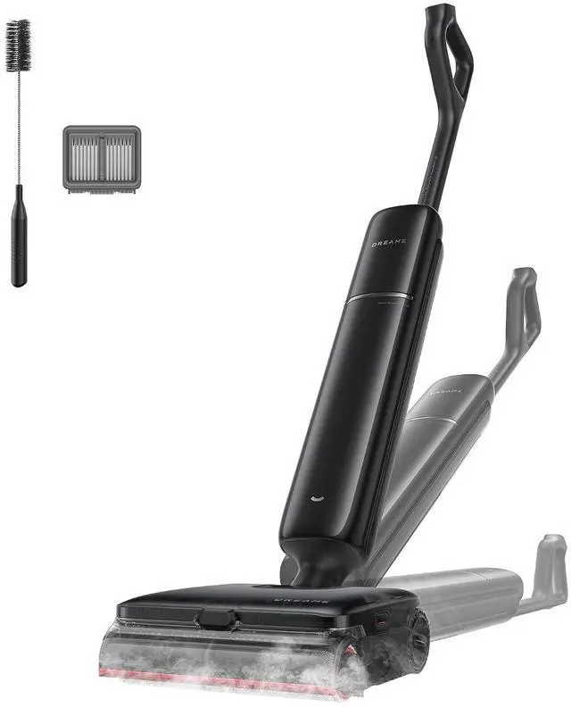 Main image of DREAME Aero Pro Steam Wet Dry Vacuum Mop, 392 Steam Cleaning, 28kPa Suction, 3.88in Ultra-Slim Vacuum Mop Combo, 0 Hair Tangle for Pet Owner, Heated Brush Wash, Hot Air Drying, Up to 70min Runtime