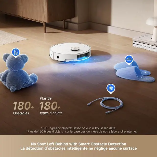 Alt view image 3 of 7 - DREAME L50 Ultra Robot Vacuum and Mop White, 19,500Pa Suction, with Auto-Empty and Mop Self-Cleaning, Precise Obstacle Avoidance, HyperStream Detangling DuoBrush