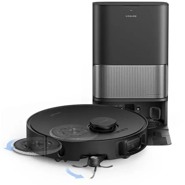 Main image of DREAME L40s Ultra Robot Vacuum and Mop, Auto-Empty, Mop Self-Cleaning, 1,9000Pa Suction, 100% Detangling DuoBrush, Extending Mops and Side Brush, 40mm Obstacle Clearing, App & Voice Control (Black)