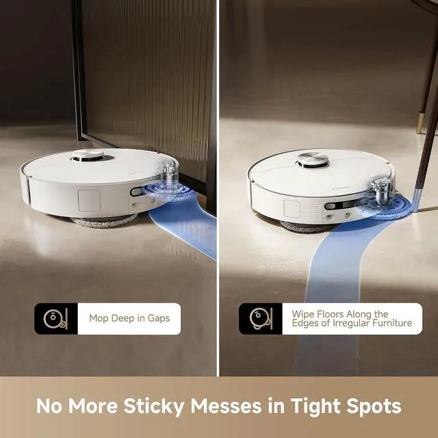 Alt view image 7 of 7 - DREAME L40s Ultra AE Robot Vacuum Cleaner (White) and Dust Bags (3pcs)