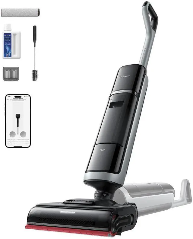 Main image of DREAME H15 Pro Heat Wet Dry Vacuum and Mop, 185°F Hot Water Floor Cleaning, 0 Hair Tangle, Cordless Floor Cleaner with AI Robotic Arm, 22KPa Suction, 180° Lie-Flat, Hot Self Cleaning, Edge to Edge