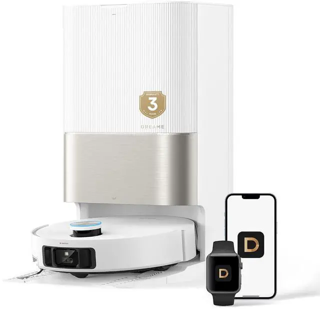 Main image of DREAME X50 Ultra White Robot Vacuum and Mop with Auto-Empty and Mop Self-Cleaning, 20,000Pa Suction, Obstacle Avoidance and 360° Navigation, Corner to Edge Deep Cleaning, Detangling Brush