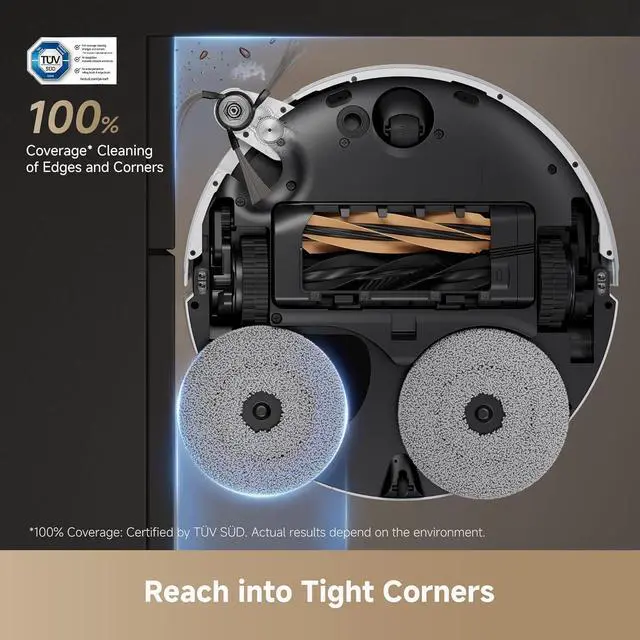 Alt view image 5 of 7 - DREAME X50 Ultra White Robot Vacuum and Mop with Auto-Empty and Mop Self-Cleaning, 20,000Pa Suction, Obstacle Avoidance and 360° Navigation, Corner to Edge Deep Cleaning, Detangling Brush