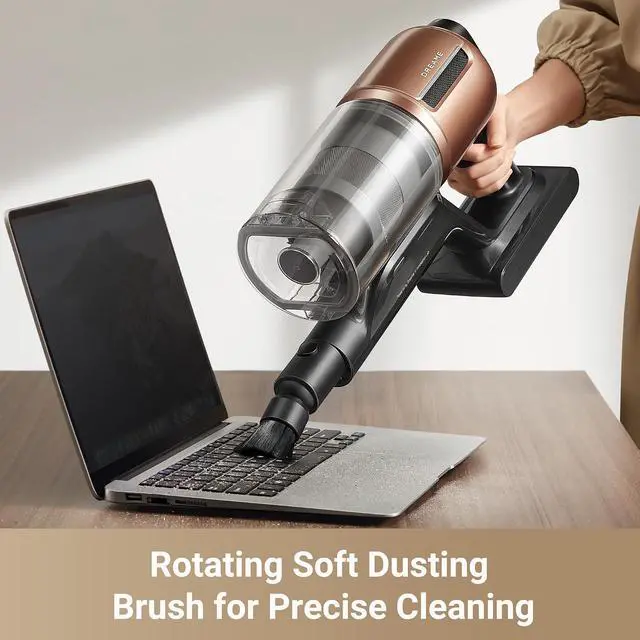 Alt view image 5 of 7 - DREAME Z20 Cordless Vacuum Cleaner, Smart Vacuum Cleaner with 250AW Powerful Suction, Up to 90 Minutes Runtime, Versatile for All Surfaces, Handheld Feature for Hard Floors, Carpets & Sofas