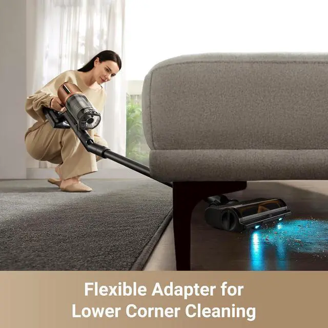 Alt view image 7 of 7 - DREAME Z20 Cordless Vacuum Cleaner, Smart Vacuum Cleaner with 250AW Powerful Suction, Up to 90 Minutes Runtime, Versatile for All Surfaces, Handheld Feature for Hard Floors, Carpets & Sofas
