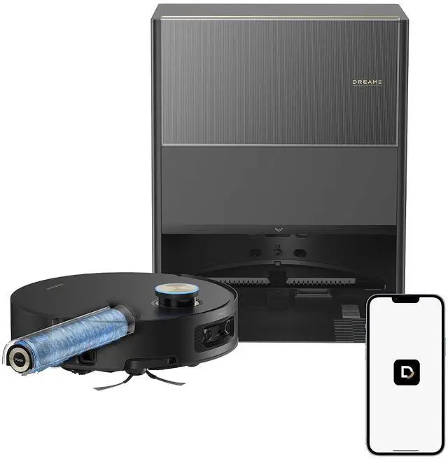 Main image of DREAME Aqua10 Ultra Roller Robot Vacuum and Mop & 30,000Pa Suction, Self-Cleaning Dock & Extending Roller Mop, Heat-Washes & Dries, Carpet Protection, AI Camera & LiDAR Avoidance Tech, Voice Control