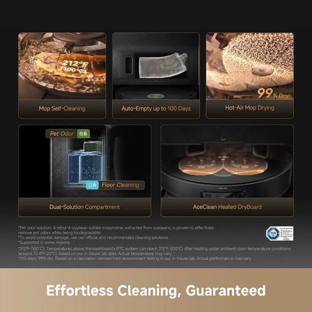 Alt view image 5 of 7 - DREAME X60 Max Ultra Complete Robot Vacuum and Mop & Thermal Mop Pad (4pcs)