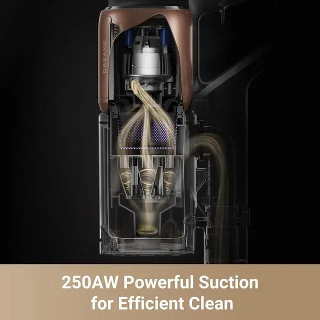 Alt view image 2 of 7 - DREAME Z20 Cordless Vacuum Cleaner, Smart Vacuum Cleaner with 250AW Powerful Suction, Up to 90 Minutes Runtime, Versatile for All Surfaces, Handheld Feature for Hard Floors, Carpets & Sofas