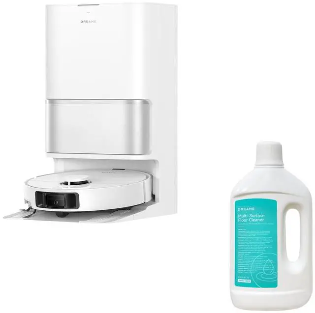 Main image of DREAME L40 Ultra Gen 2 Robot Vacuum Cleaner (White) and Floor Cleaning Solution 1 Bottle of 33.81 fl Oz (1L)