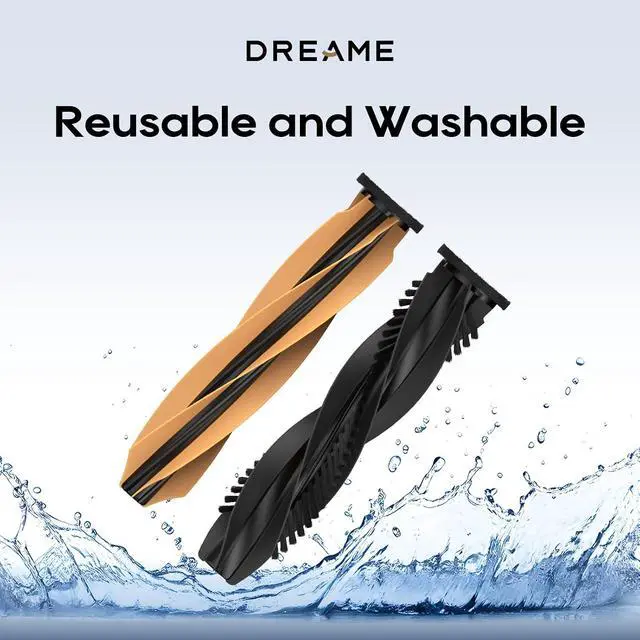 Alt view image 5 of 7 - dreame Aqua10 Roller Robot Vacuum & HyperStream Detangling DuoBrush *1
