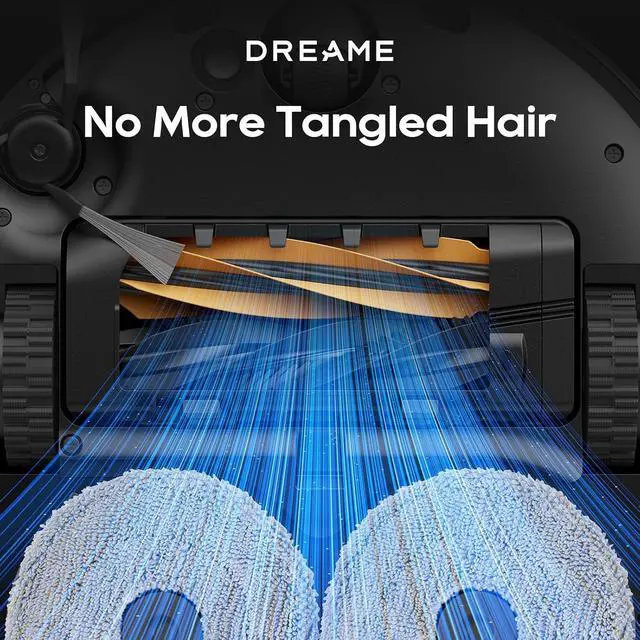 Alt view image 4 of 7 - dreame Aqua10 Roller Robot Vacuum & HyperStream Detangling DuoBrush *1