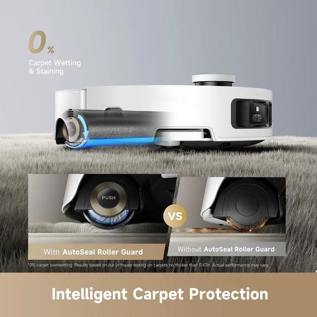 Alt view image 7 of 7 - dreame Aqua10 Roller Robot Vacuum & HyperStream Detangling DuoBrush *1