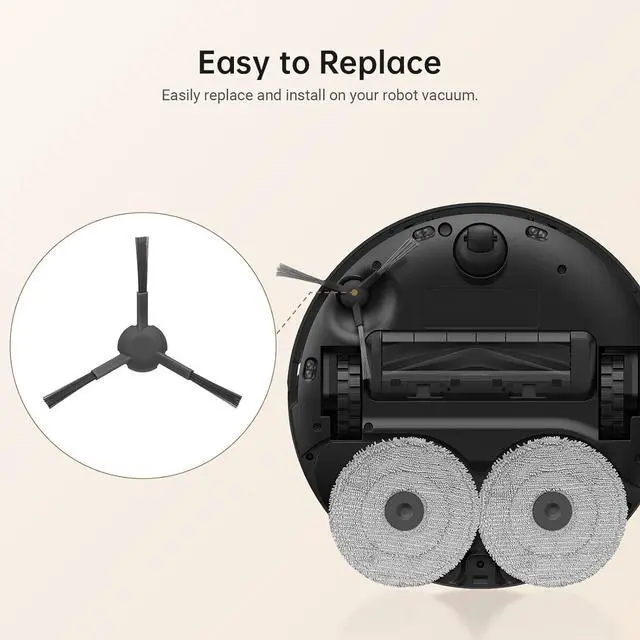 Alt view image 4 of 7 - DREAME L40s Ultra CE Robot Vacuum Cleaner (Black) and Side Brush