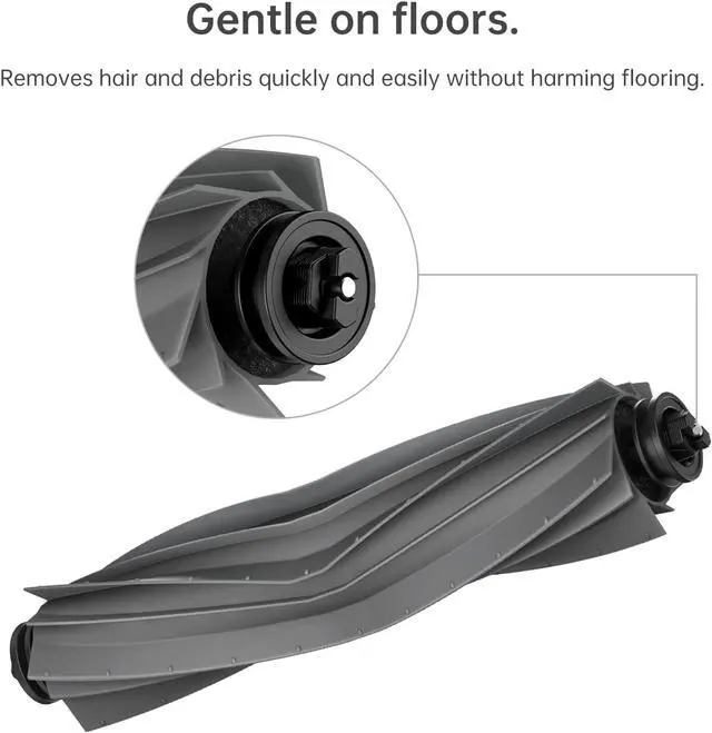 Alt view image 6 of 7 - DREAME L40 Ultra Gen 2 Robot Vacuum Cleaner (White) and Main Roller Brush
