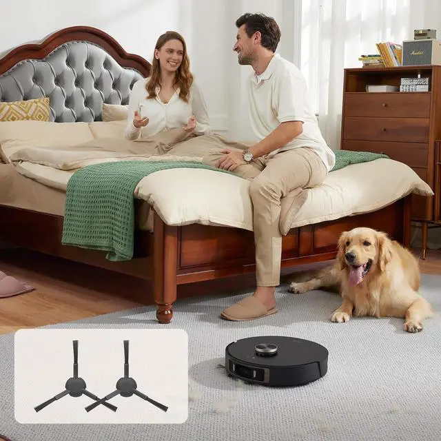 Alt view image 6 of 7 - DREAME L40s Ultra CE Robot Vacuum Cleaner (Black) and Side Brush