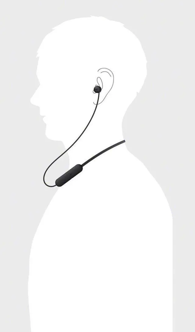 Alt view image 6 of 6 - SONY WI-C200 Wireless Bluetooth Headphones - Black