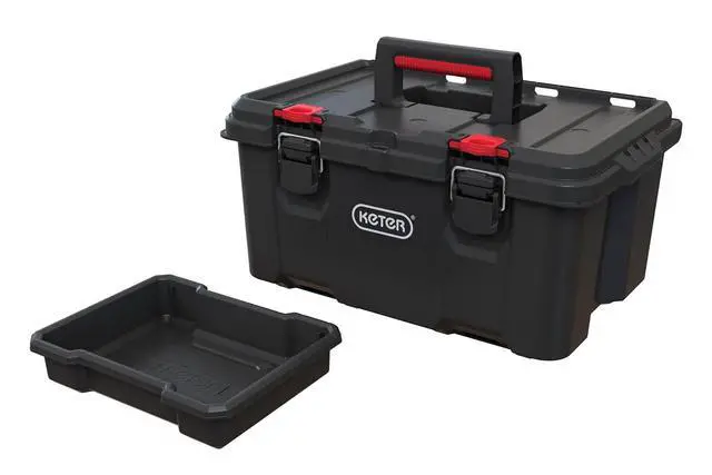 Alt view image 3 of 7 - Keter Stack n' Roll Modular DIY Toolbox, Stackable, Lightweight, Durable, Water Resistant, Black