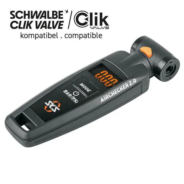 Alt view image 2 of 6 - SKS Germany Airchecker Digital Pressure Gauge for Presta or Schrader | bike-pumps