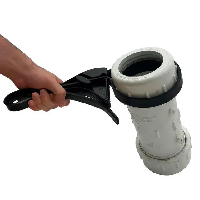 Alt view image 5 of 7 - Boa BO13010 Constrictor Strap Wrench with 12" Body and 39" Strap, Black Powder Finish