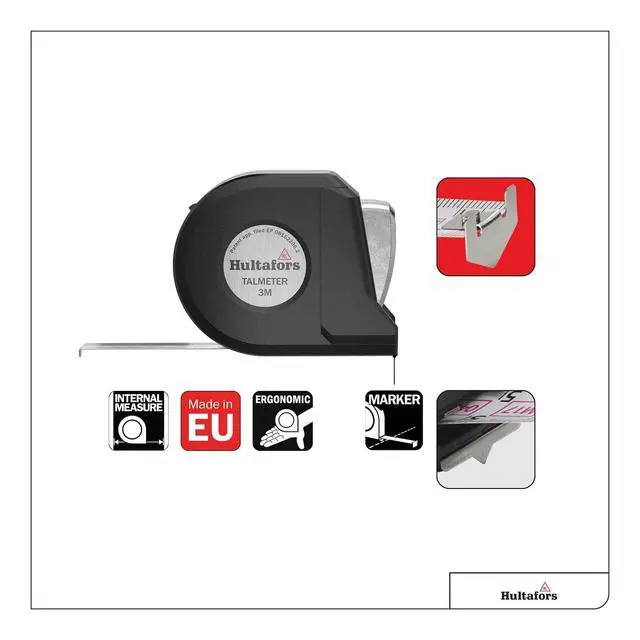 Alt view image 3 of 6 - Hultafors Talmeter Marking Measure Tape 3M 16Mm