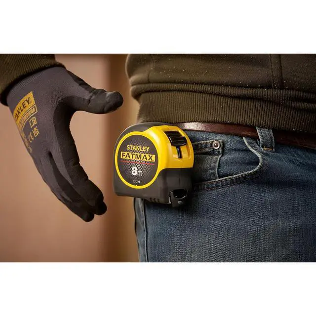 Alt view image 7 of 7 - STANLEY Tape Measure Blade Armor 8 M Metric Shock Resistant with Mylar Coating and Cushion Grip 0-33-728