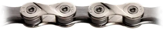 Alt view image 3 of 4 - KMC X9 9 Speed Chain, Silver/Grey, 122 Link
