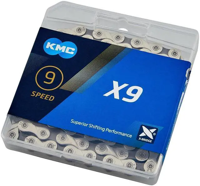 Main image of KMC X9 9 Speed Chain, Silver/Grey, 122 Link