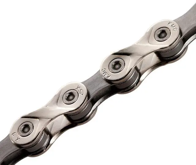 Alt view image 4 of 4 - KMC X9 9 Speed Chain, Silver/Grey, 122 Link
