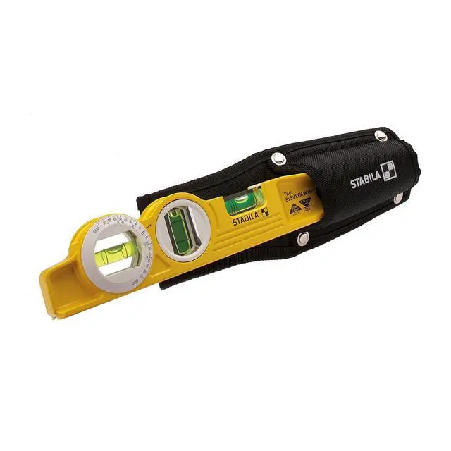 Alt view image 6 of 6 - Stabila 16670/0 25 cm "Torpedo Type 81 SV REM W360" Spirit Level With Bag - Yellow/Black