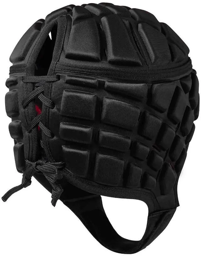 Alt view image 2 of 6 - Canterbury Unisex Raze Rugby Headguard | Scrum Cap, Full Coverage | Soft-Edged Chin Strap | Designed Holes Aid Ventilation | Foam Padding Headguard, Blue, XXS