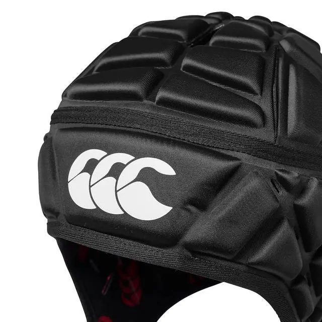 Alt view image 4 of 6 - Canterbury Unisex Raze Rugby Headguard | Scrum Cap, Full Coverage | Soft-Edged Chin Strap | Designed Holes Aid Ventilation | Foam Padding Headguard, Blue, XXS