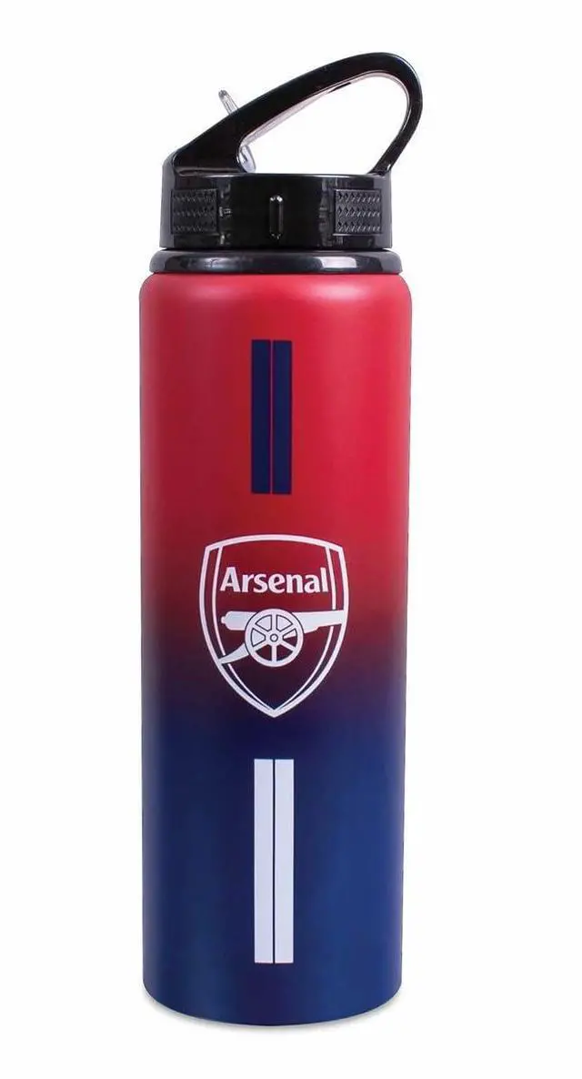 Main image of Arsenal F.C. Team Merchandise 750ml Aluminium Fade Bottle, White, One Size