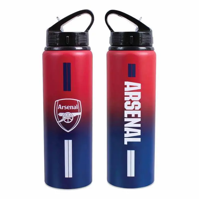 Alt view image 3 of 3 - Arsenal F.C. Team Merchandise 750ml Aluminium Fade Bottle, White, One Size