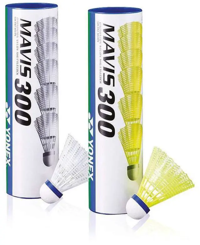 Main image of Yonex Mavis 300 White Nylon Shuttlecocks 1/2doz