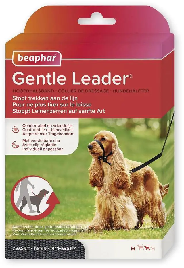 Main image of Beaphar - Gentle Leader - Head Collar for Medium Dogs - Stops Pulling On The Lead - Training Aid with Immediate Effect- Endorsed by Behaviourists - Black x 1