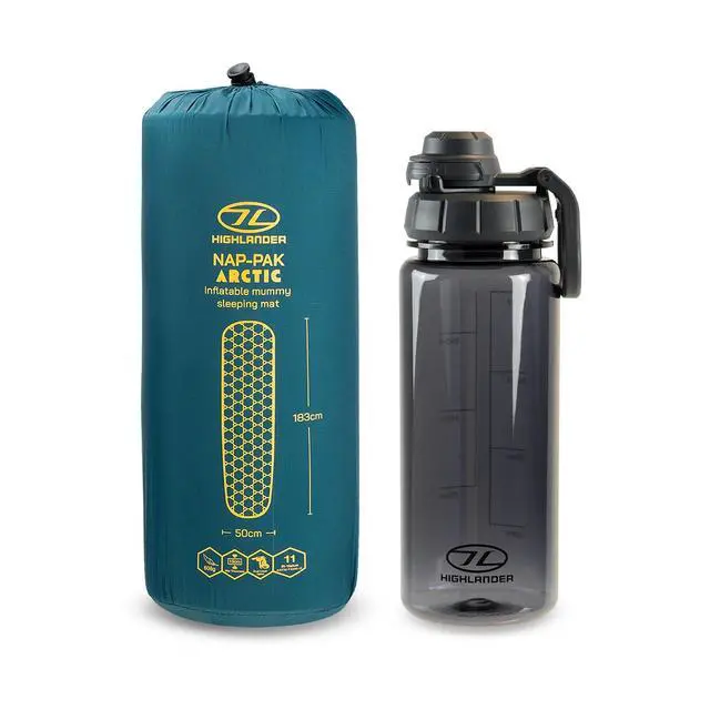 Alt view image 4 of 7 - Nap Pak Arctic R11 Inflating Sleeping Mat All Year 4 Season Winter Camping Mat R Value 11 Insulated Mummy Sleeping Pad 10cm Thick, Lightweight 600g, Compact Cold Weather Backpacking Use.