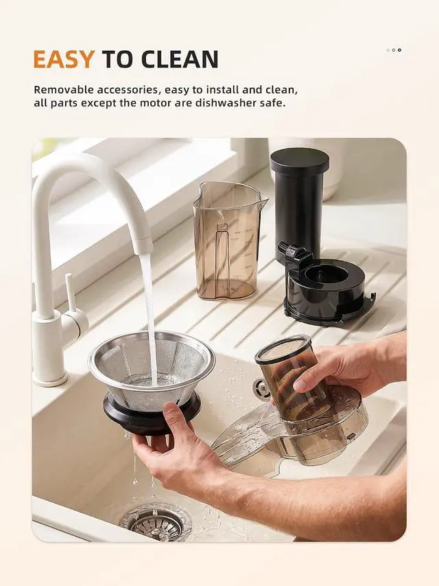 Alt view image 3 of 6 - 500W Centrifugal Juicer with 3" Feed Chute, BPA-Free Black