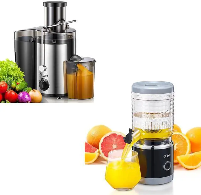Main image of QCen 500W Centrifugal Juicer and Electirc Citrus Juicer Bundle