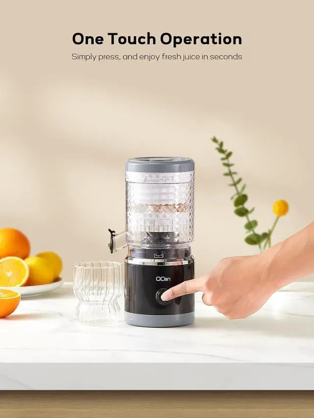 Alt view image 6 of 7 - QCen 500W Centrifugal Juicer and Electirc Citrus Juicer Bundle